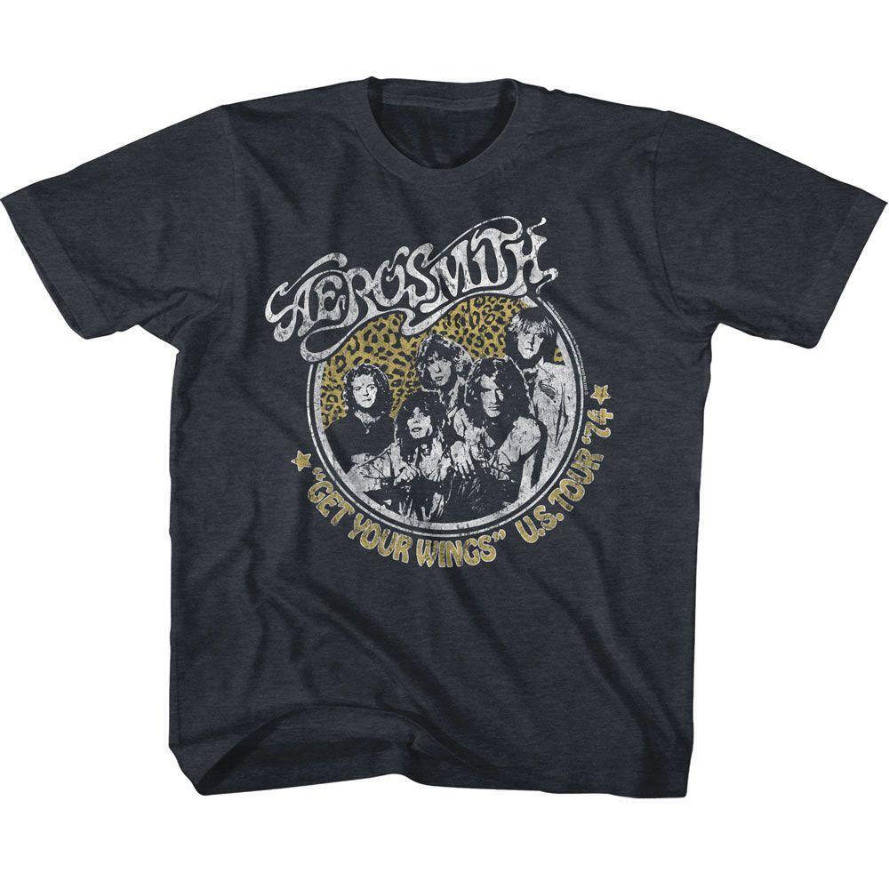 Aerosmith Get Your Wings Navy Youth T Shirt